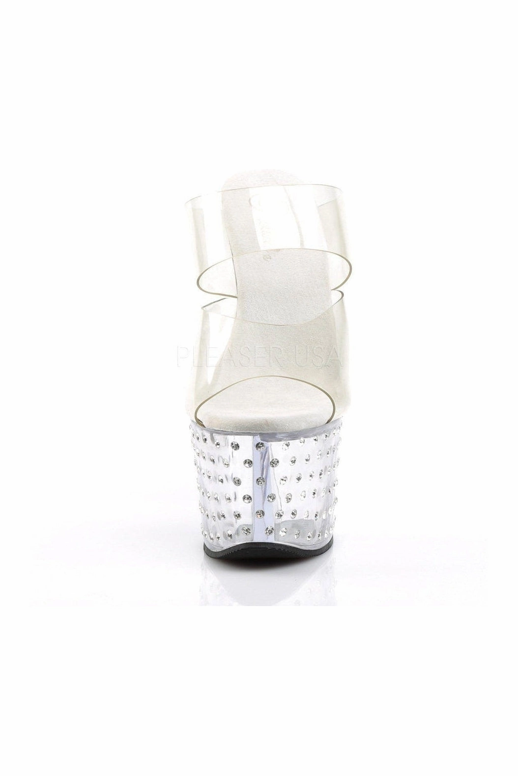 STARDUST-702 Platform Slide  | Clear Vinyl