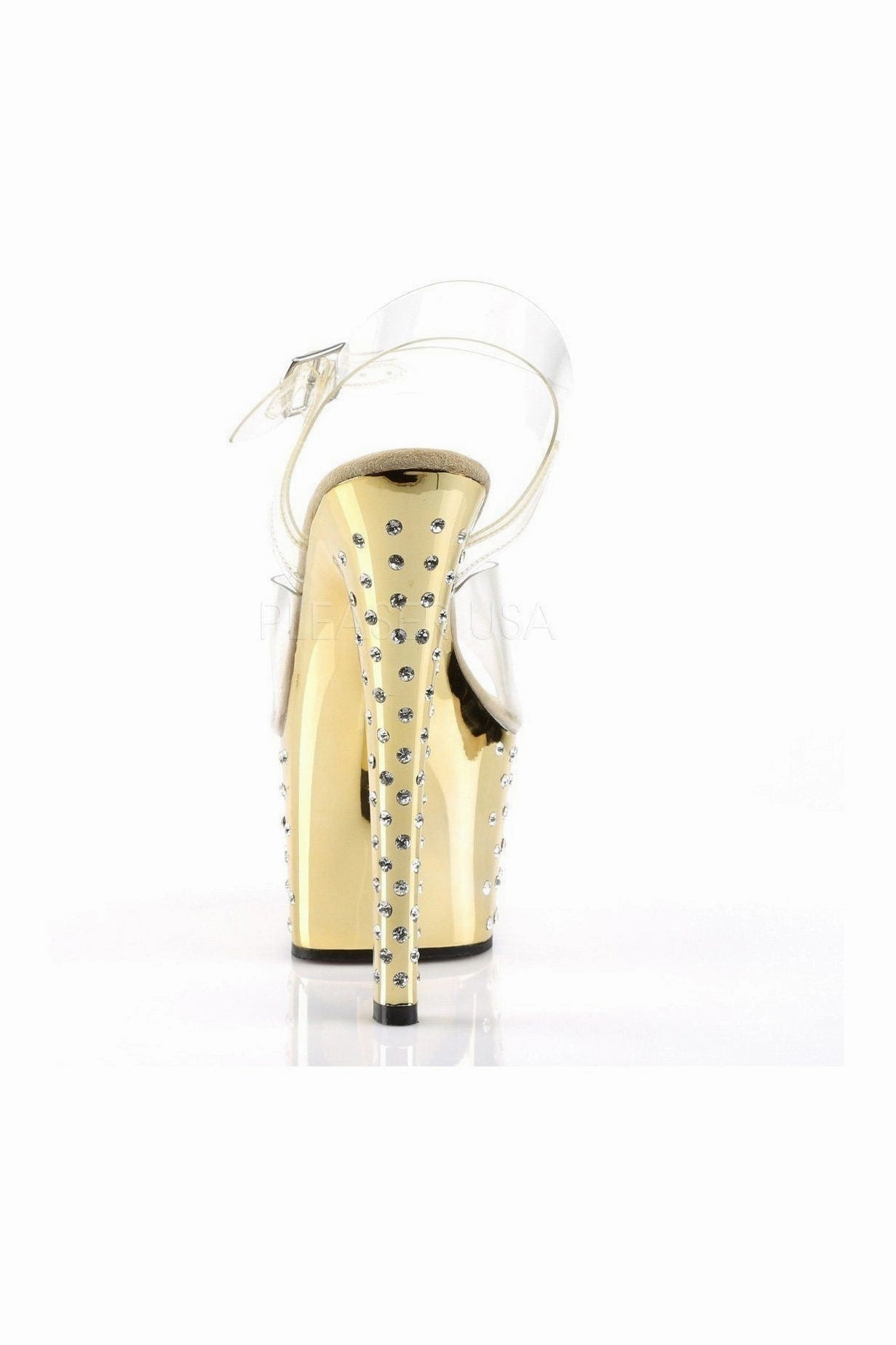 STARDUST-708 Platform Sandal  | Clear Vinyl