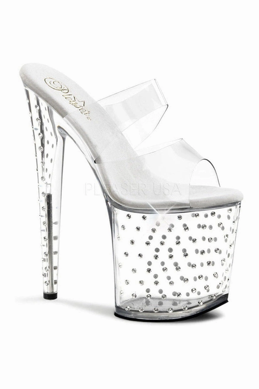 STARDUST-802 Platform Slide  | Clear Vinyl