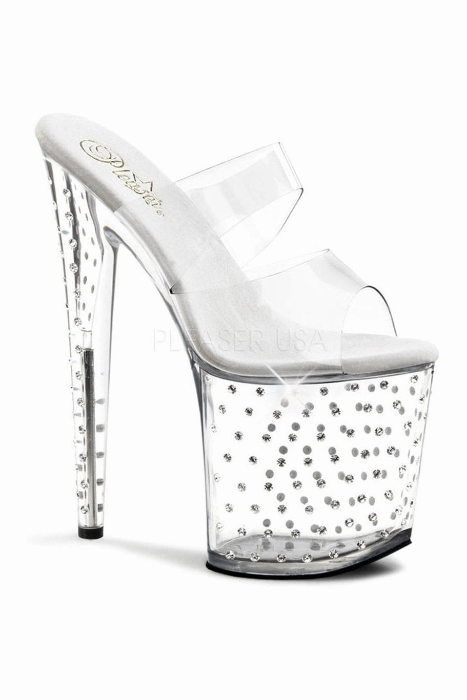 STARDUST-802 Platform Slide  | Clear Vinyl