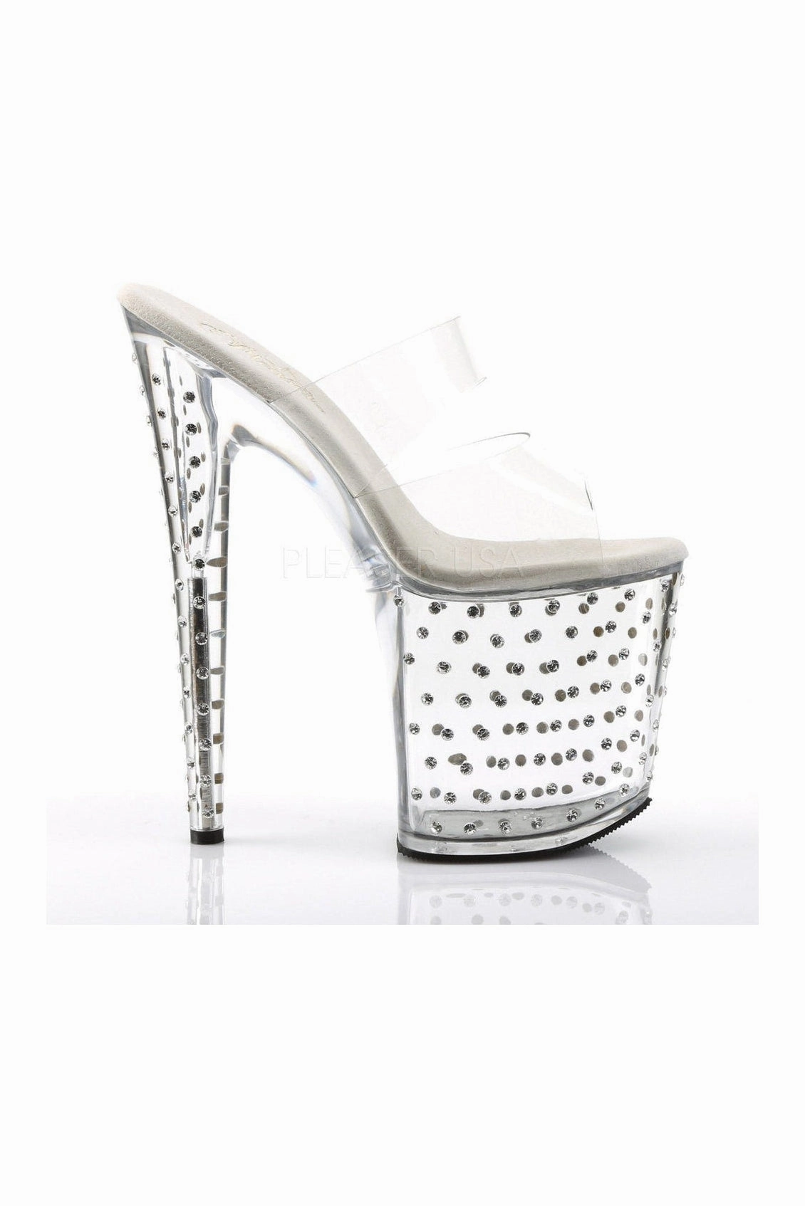 STARDUST-802 Platform Slide  | Clear Vinyl