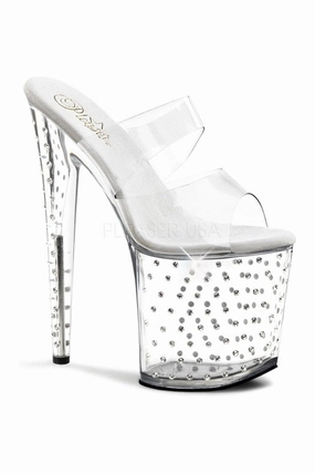 STARDUST-802 Platform Slide  | Clear Vinyl