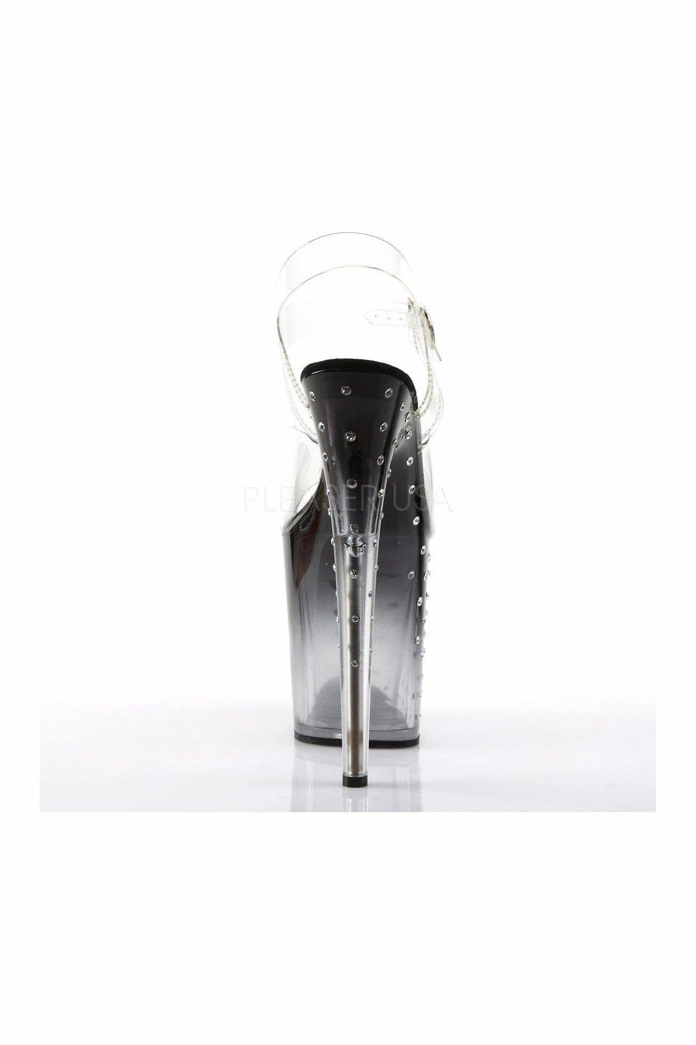 STARDUST-808T Platform Sandal  | Black Vinyl