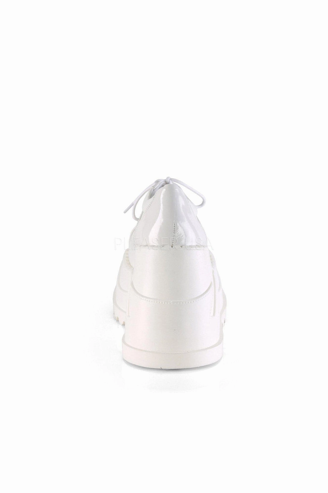 STOMP-08 Demonia Wedge | White Patent