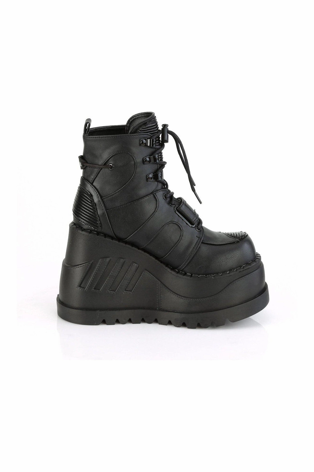 STOMP-13 Ankle Boot | Black Faux Leather