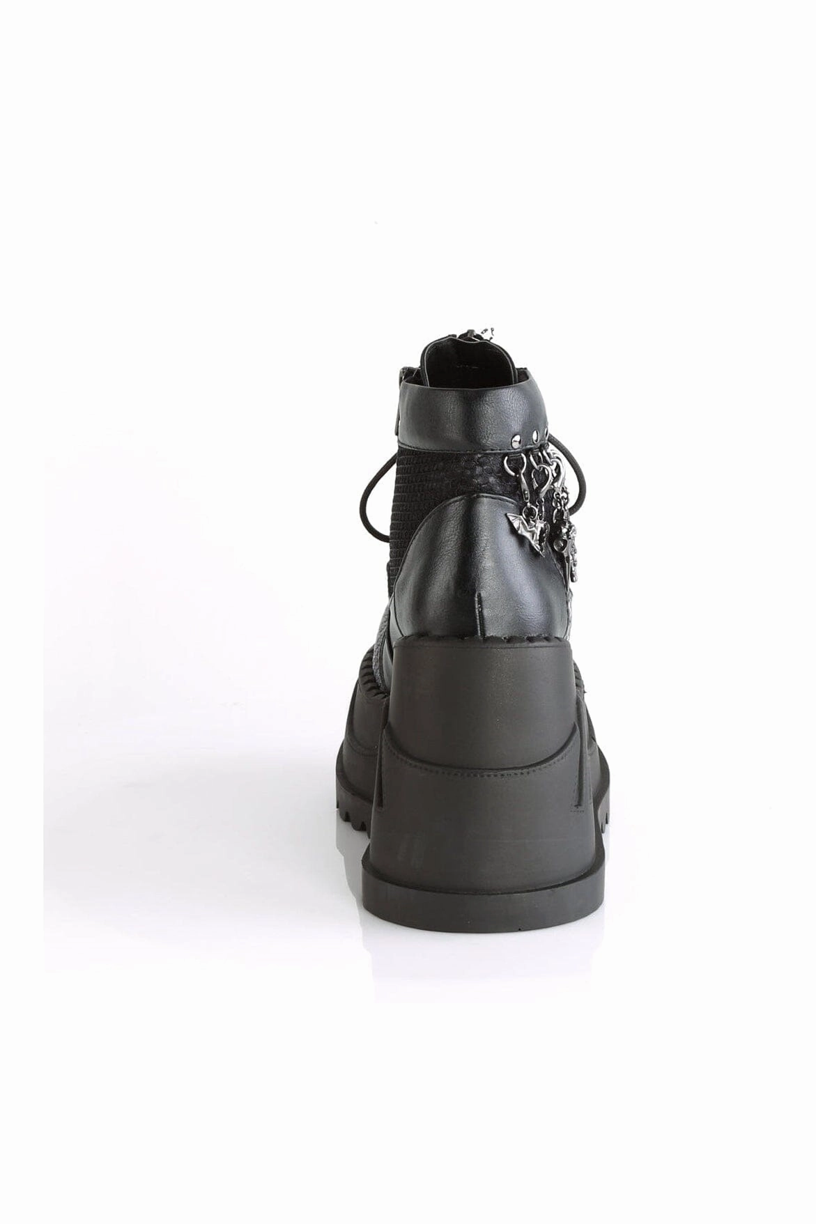 STOMP-18 Black Vegan Leather Cyber Shoe