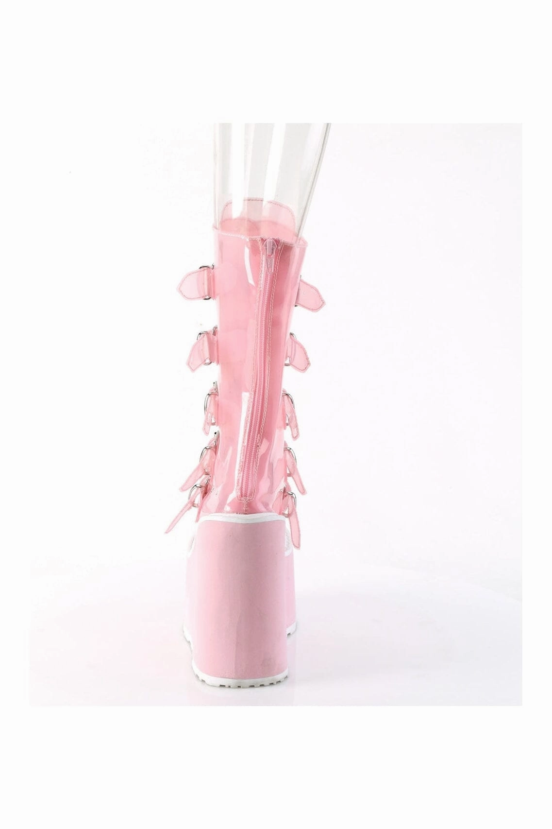 SWING-230C PInk Faux Leather Knee Boot