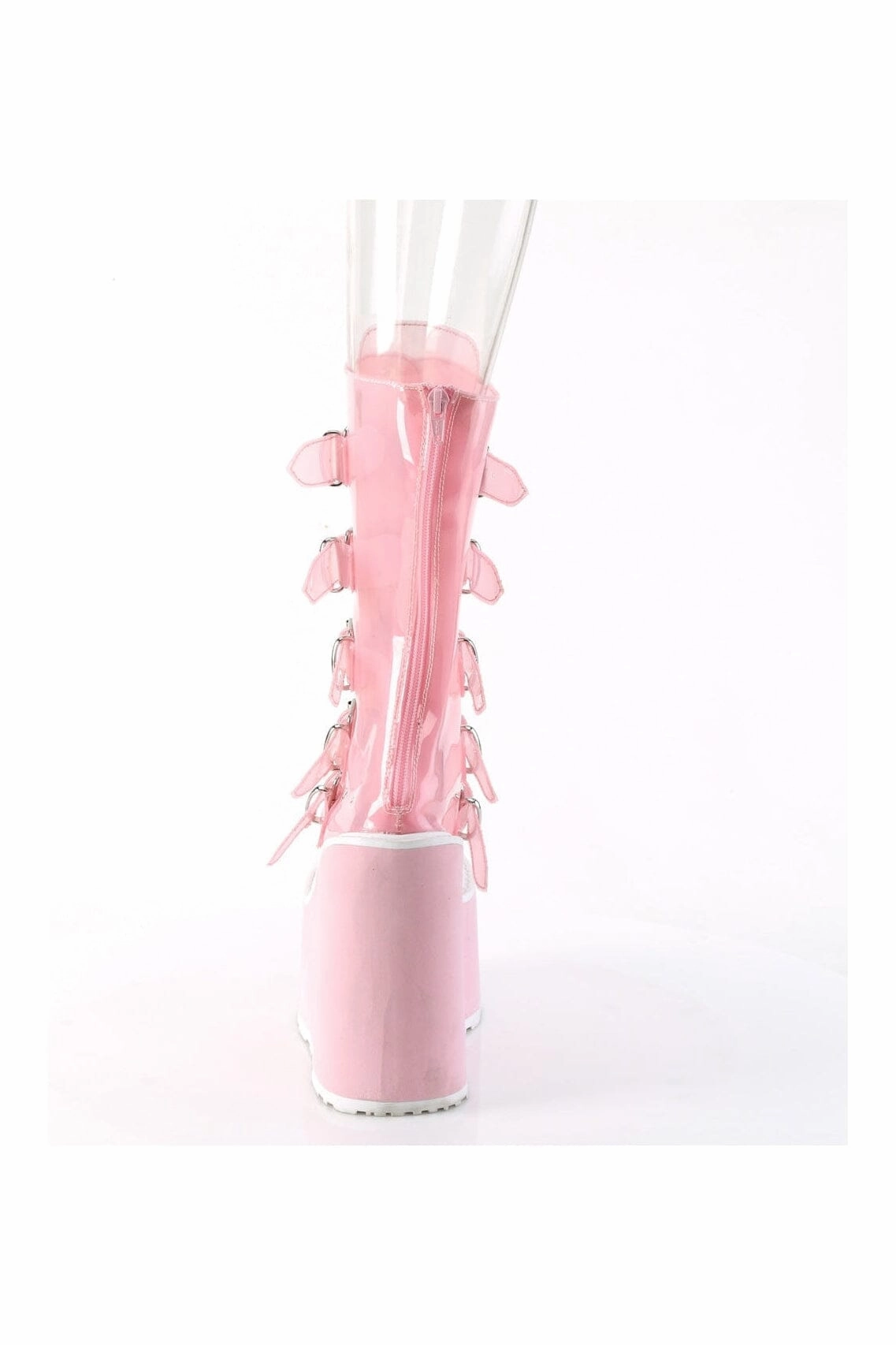 SWING-230C PInk Faux Leather Knee Boot