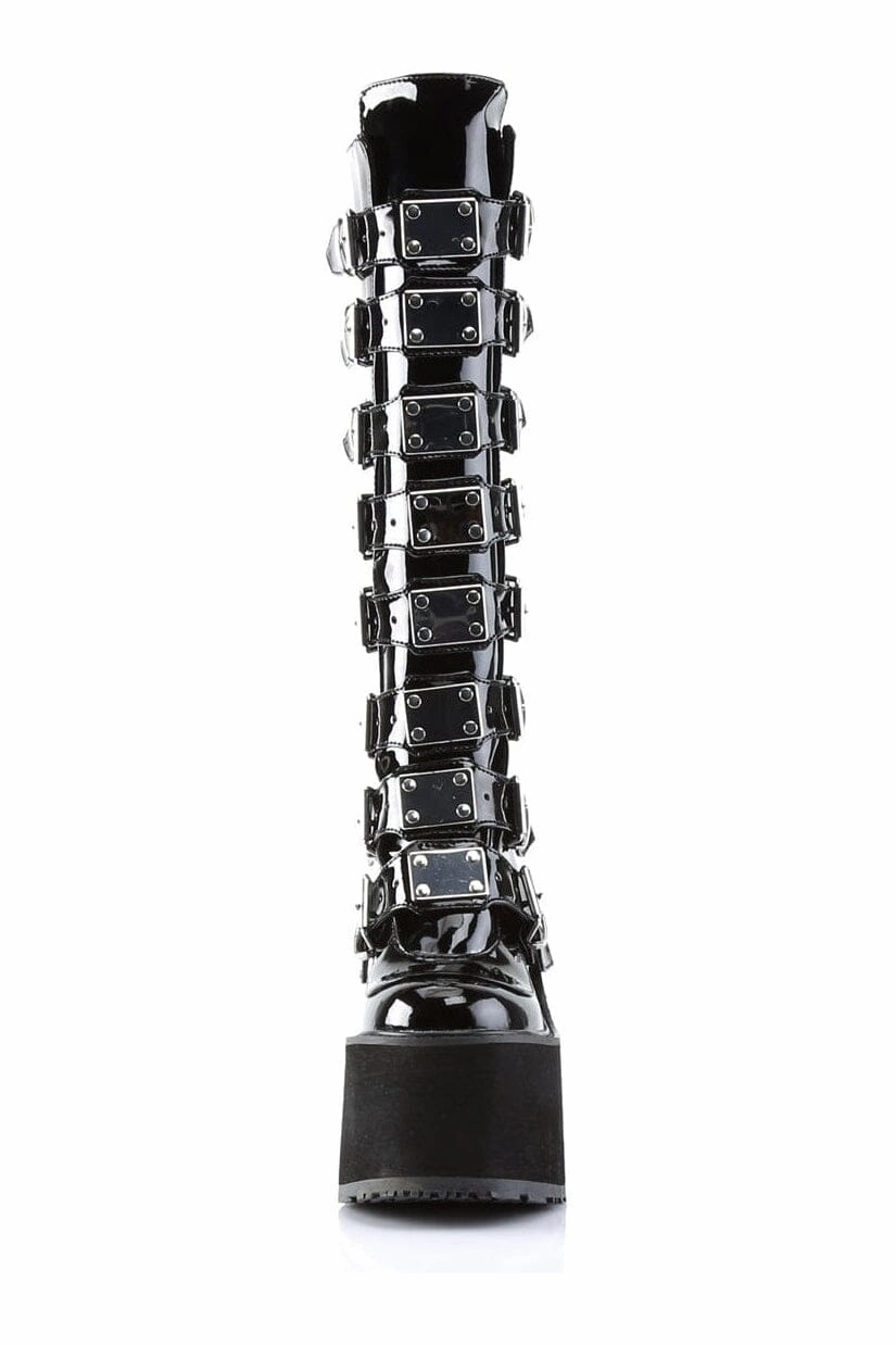 SWING-815 Black Patent Knee Boot