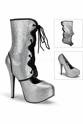 TEEZE-31G Pump  | Silver Glitter