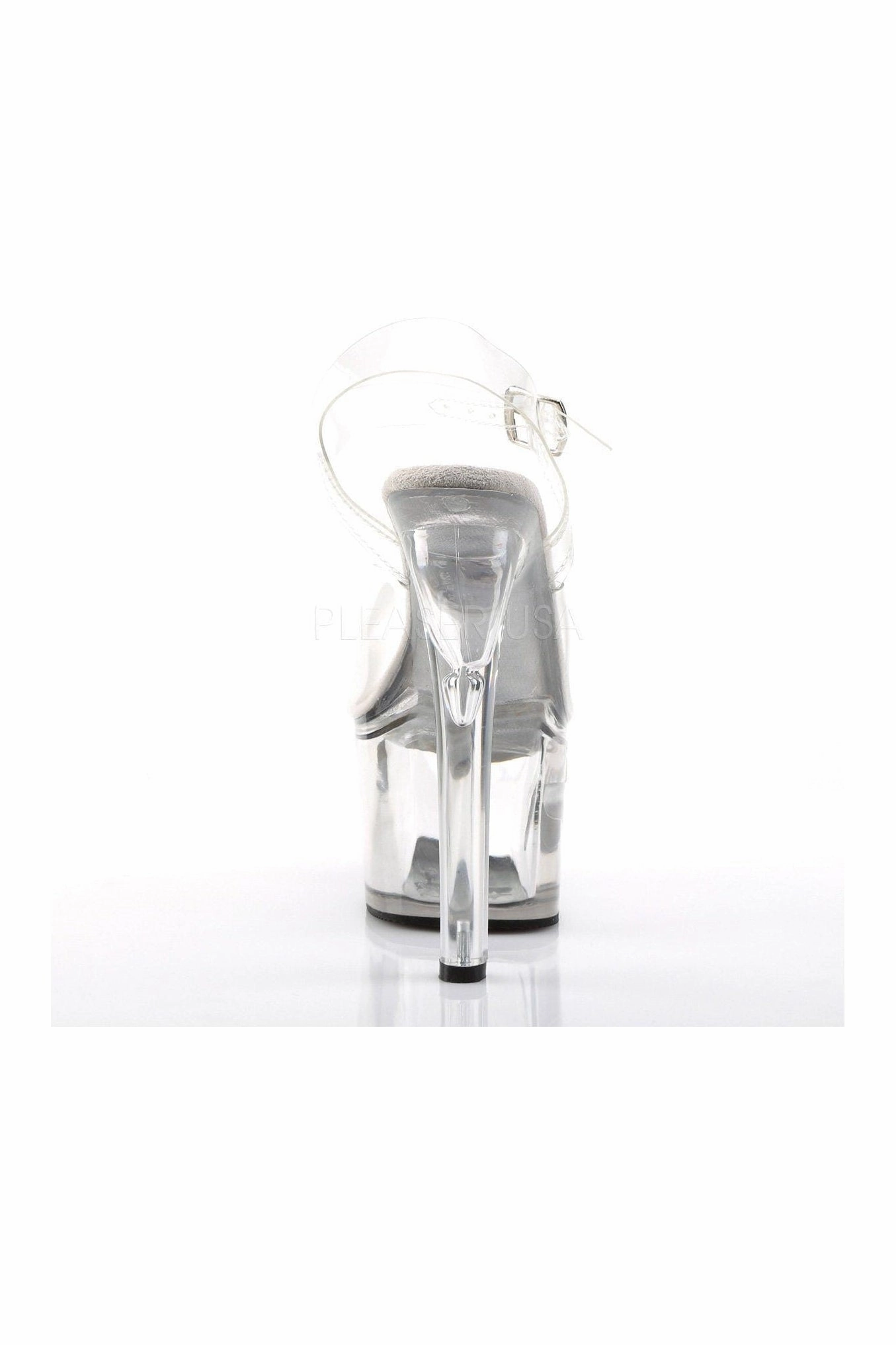 TIPJAR-708-5 Platform Sandal  | Clear Vinyl