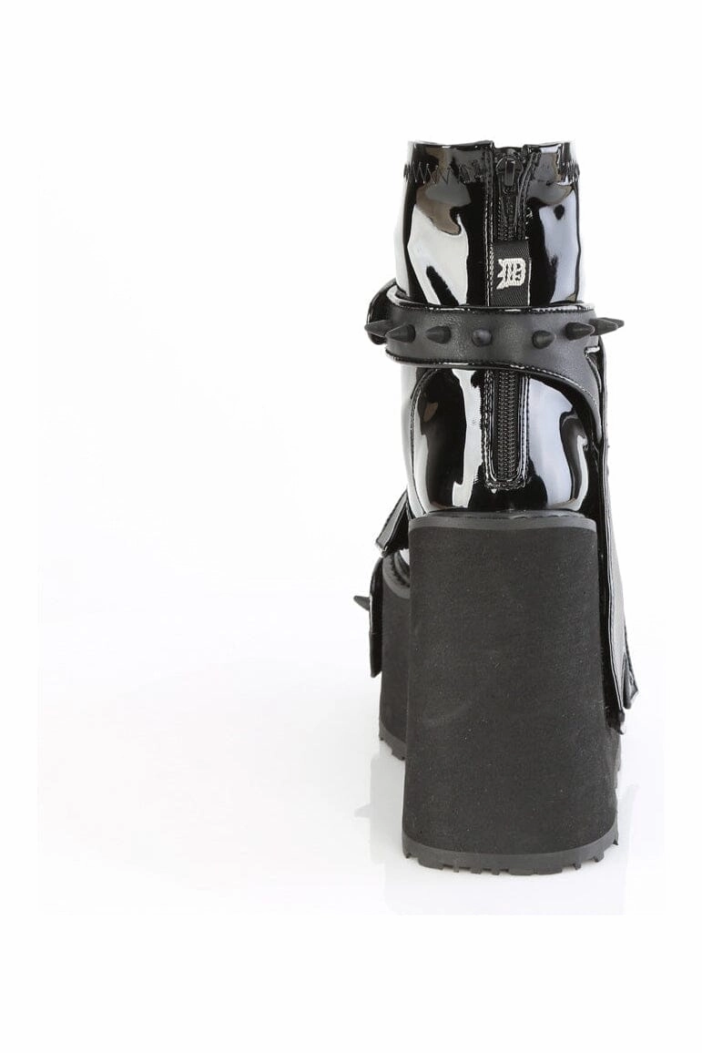 TRANSFORMER-808 Black Vegan Leather Cyber Shoe