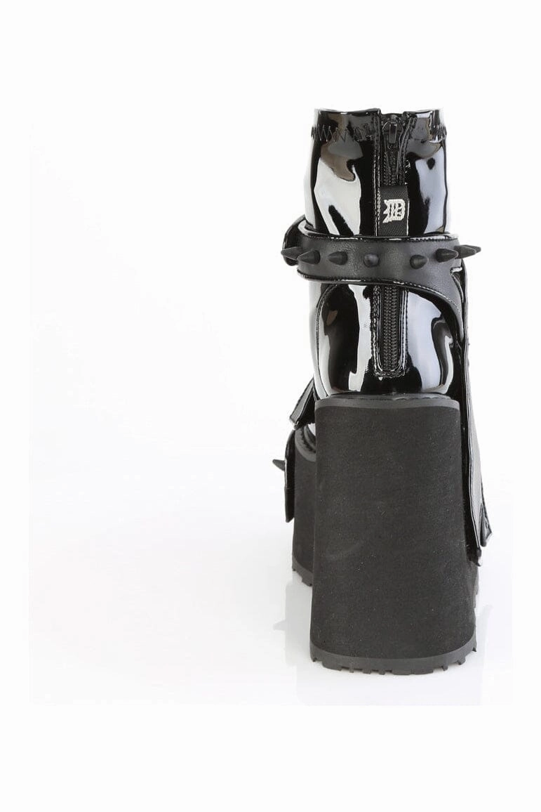 TRANSFORMER-808 Black Vegan Leather Cyber Shoe