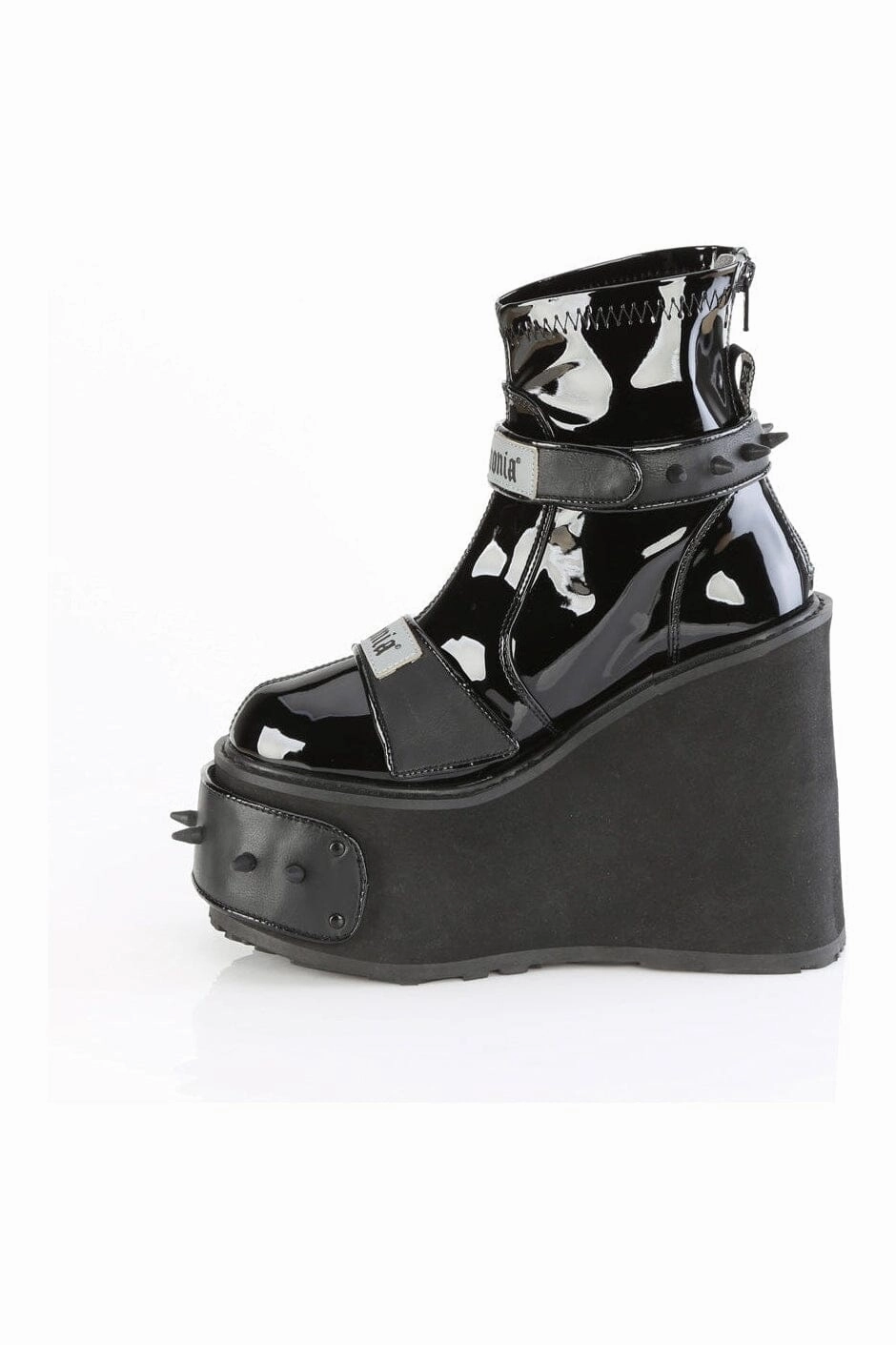 TRANSFORMER-808 Black Vegan Leather Cyber Shoe