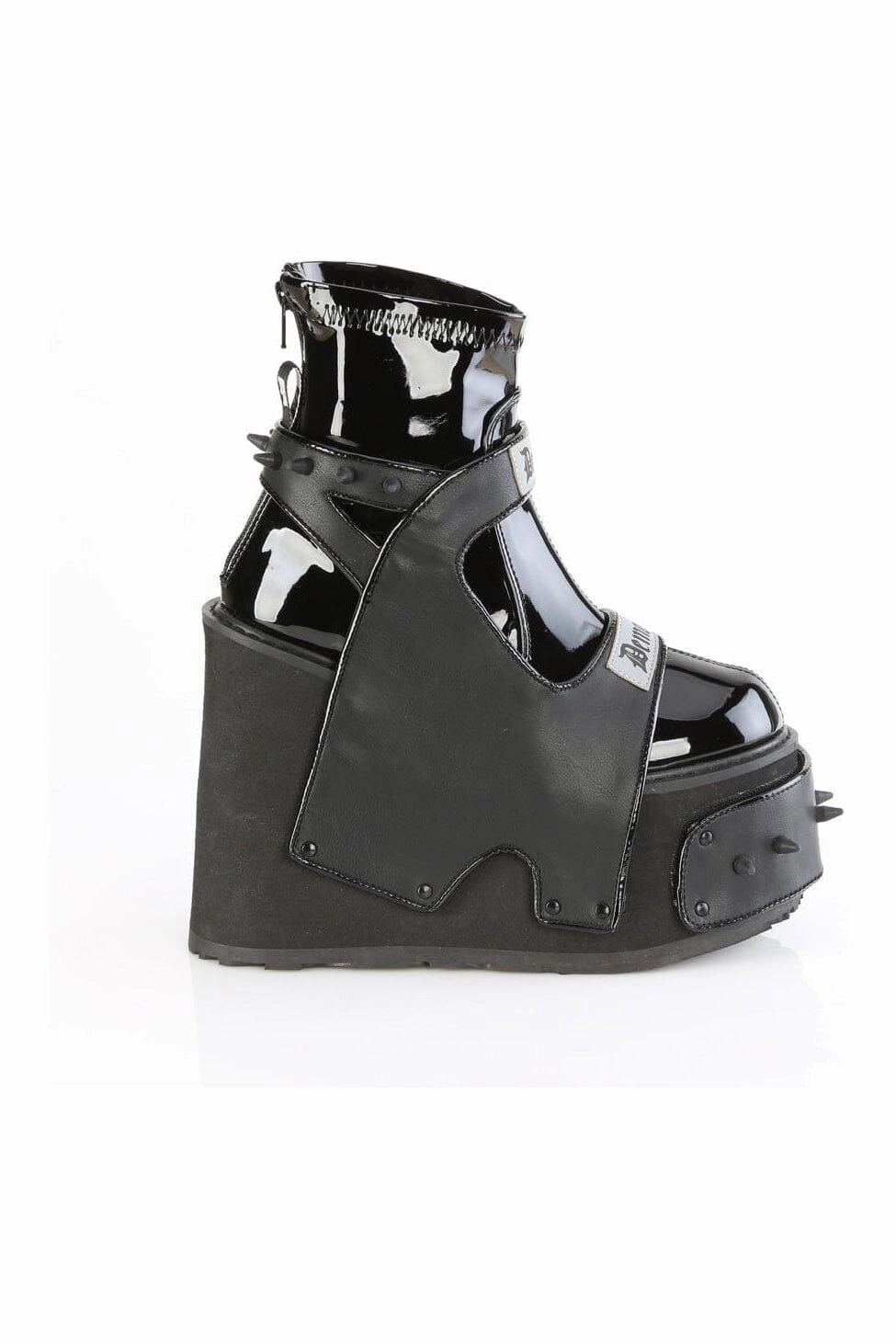 TRANSFORMER-808 Black Vegan Leather Cyber Shoe