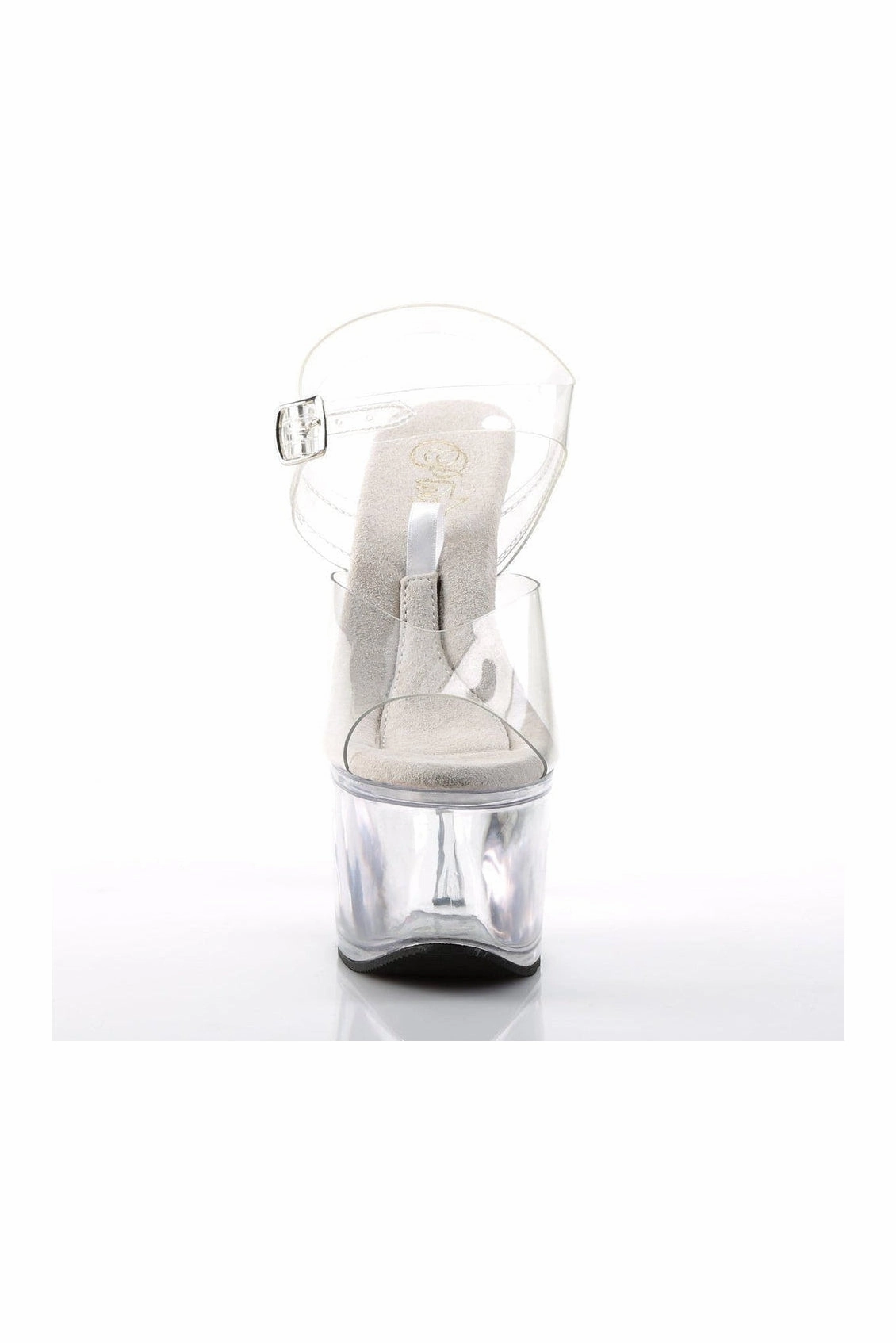 TREASURE-708 Exotic Sandal | Clear Vinyl