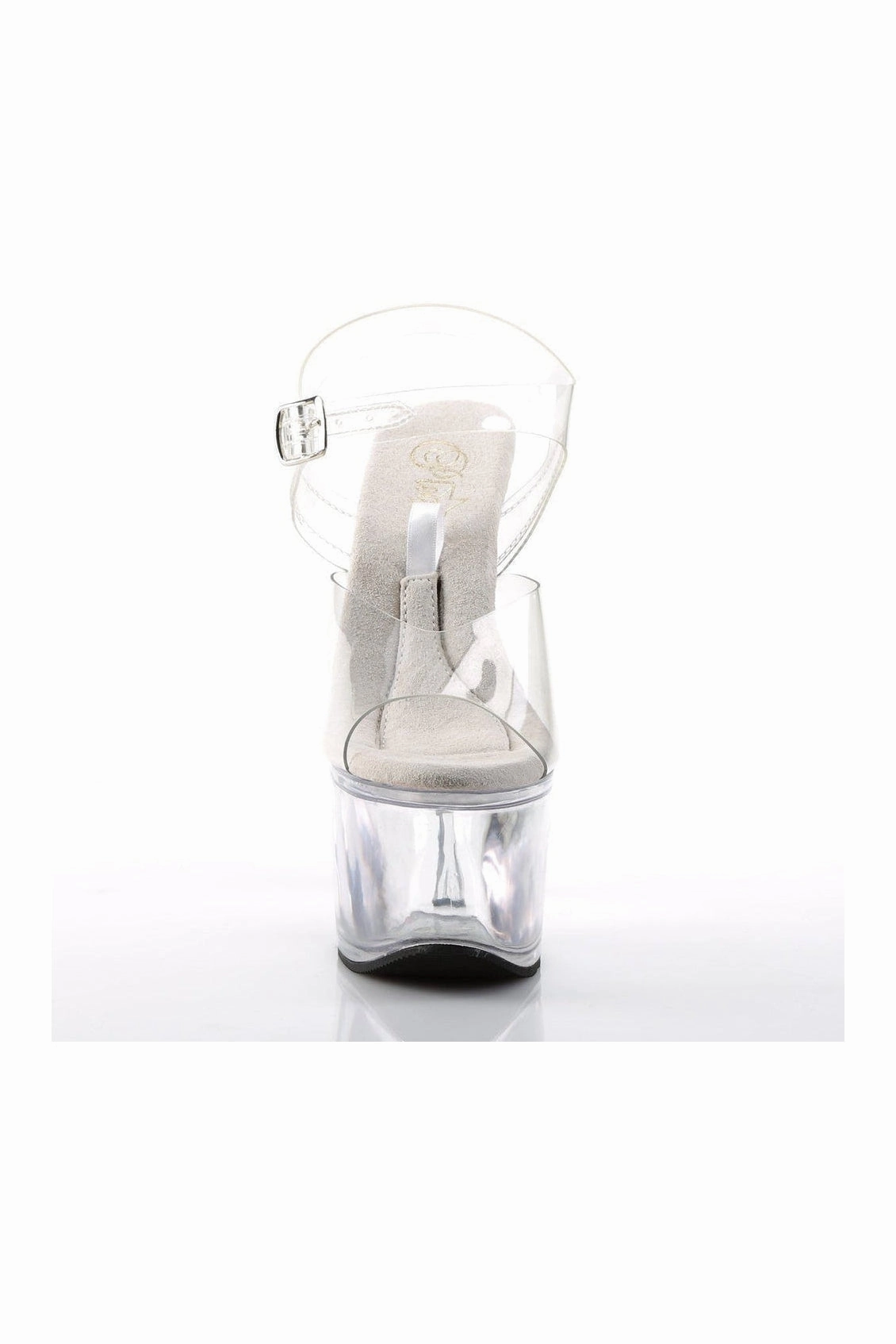 TREASURE-708 Exotic Sandal | Clear Vinyl