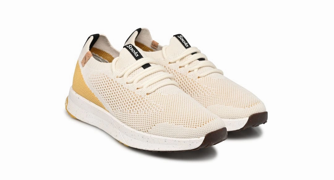 Tsavo 2.0 Women's Recycled PET Sneakers | White & Gold