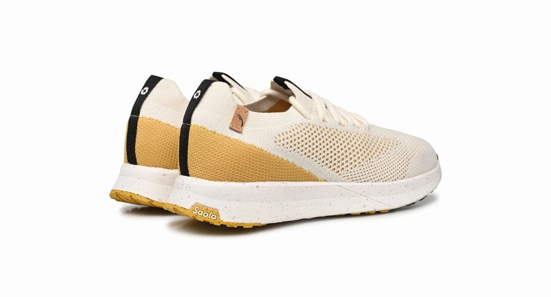 Tsavo 2.0 Women's Recycled PET Sneakers | White & Gold