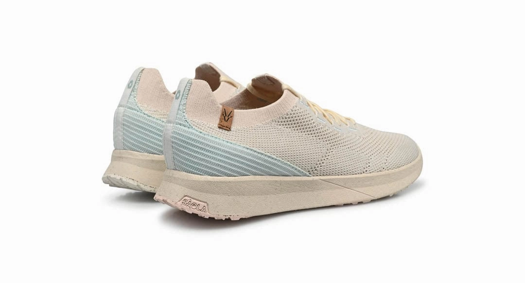 Tsavo 3 Women's Recycled PET Sneakers | White & Pale Blue