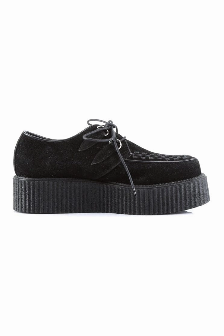 V-CREEPER-502S Black Vegan Leather Creeper