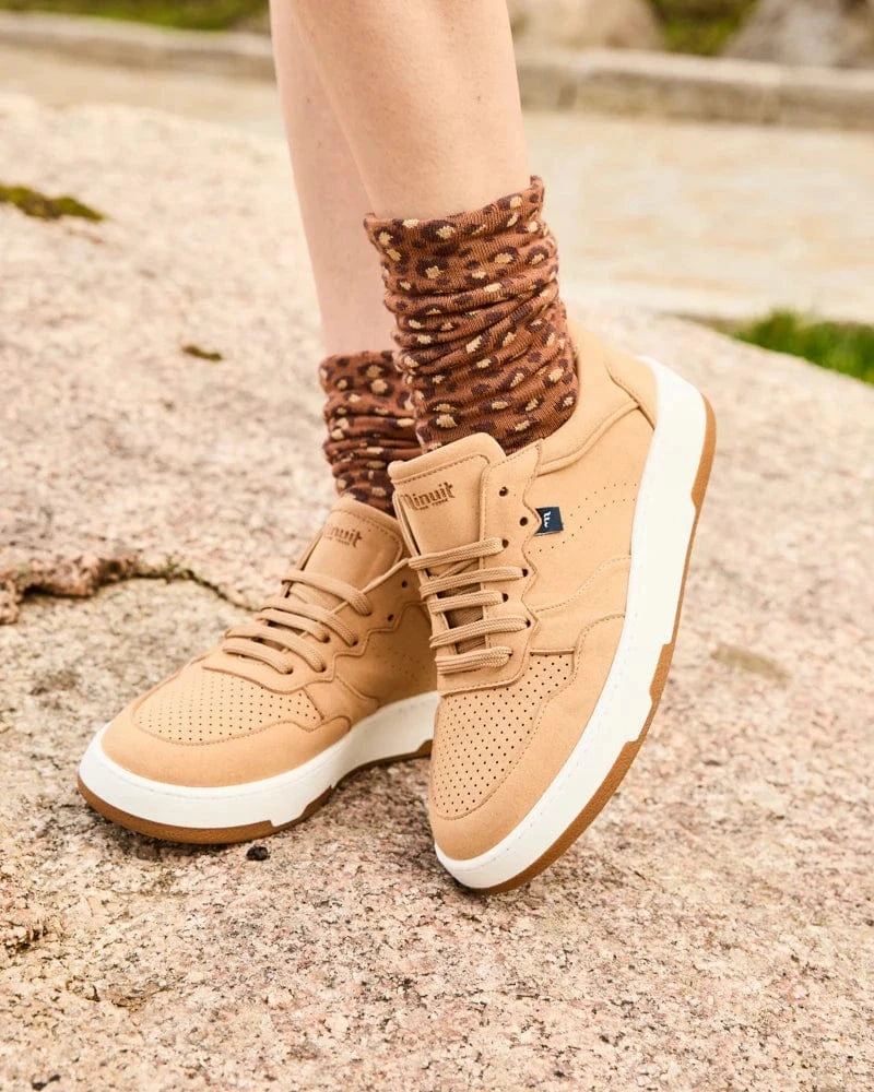 Vestige Unisex Recycled Vegan Sneakers | Latte