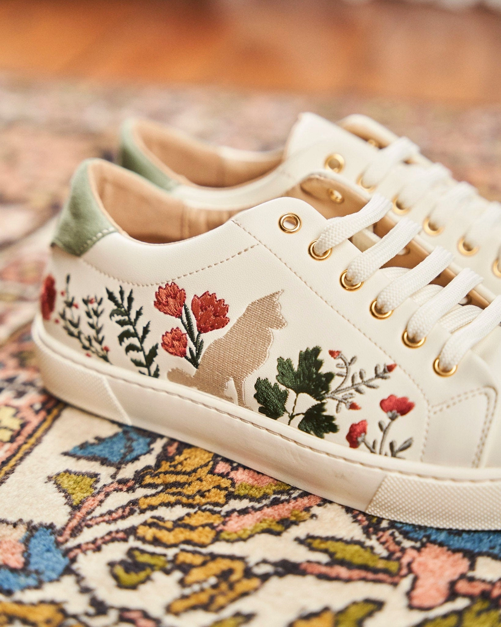 Virevolte Recycled Grain Leather Vegan Sneakers | Autumn Cinnamon