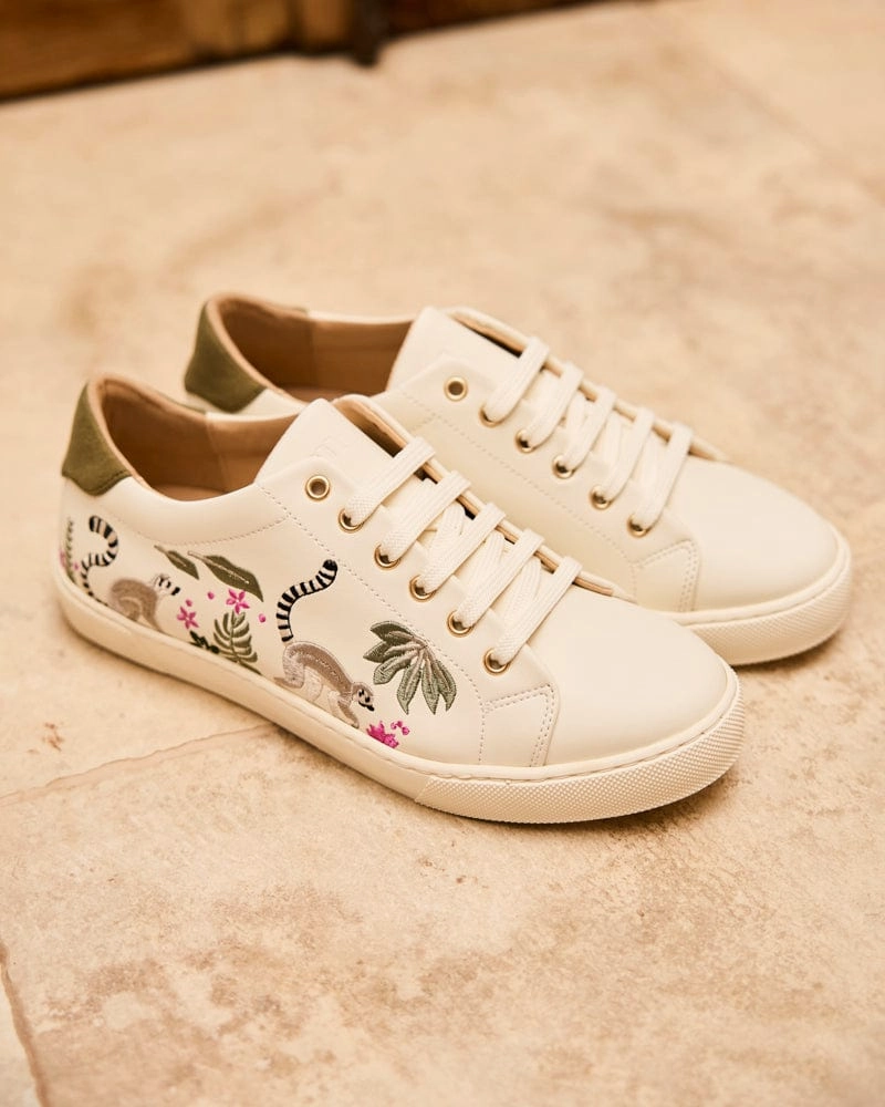 Virevolte Recycled Grain Leather Vegan Sneakers | Lemurs