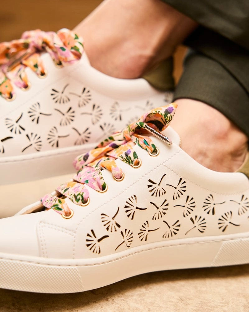Virevolte Recycled Grain Leather Vegan Sneakers | Sage Ginko
