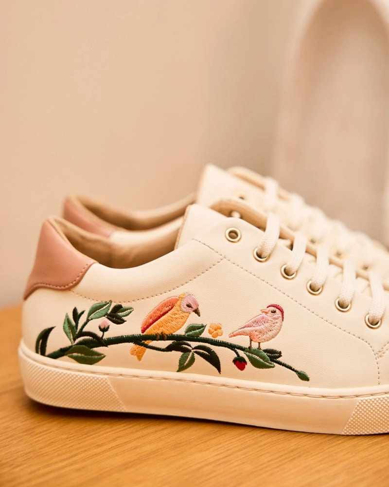 Virevolte Recycled Grain Leather Vegan Sneakers | Silence