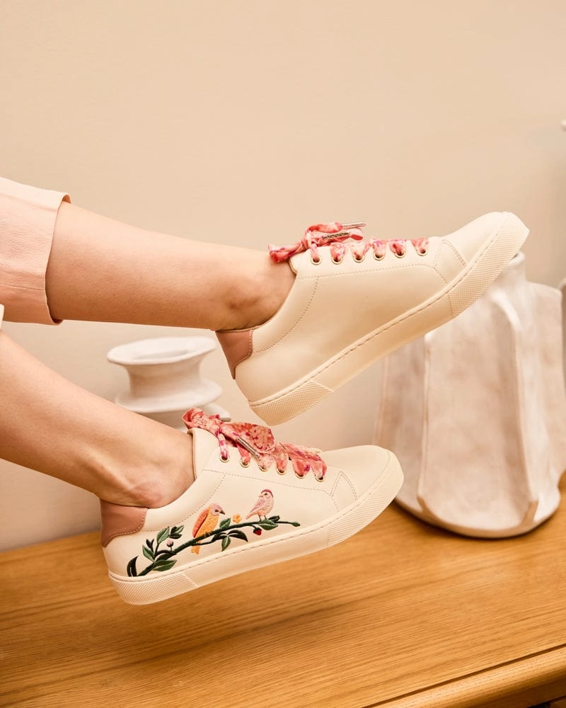 Virevolte Recycled Grain Leather Vegan Sneakers | Silence