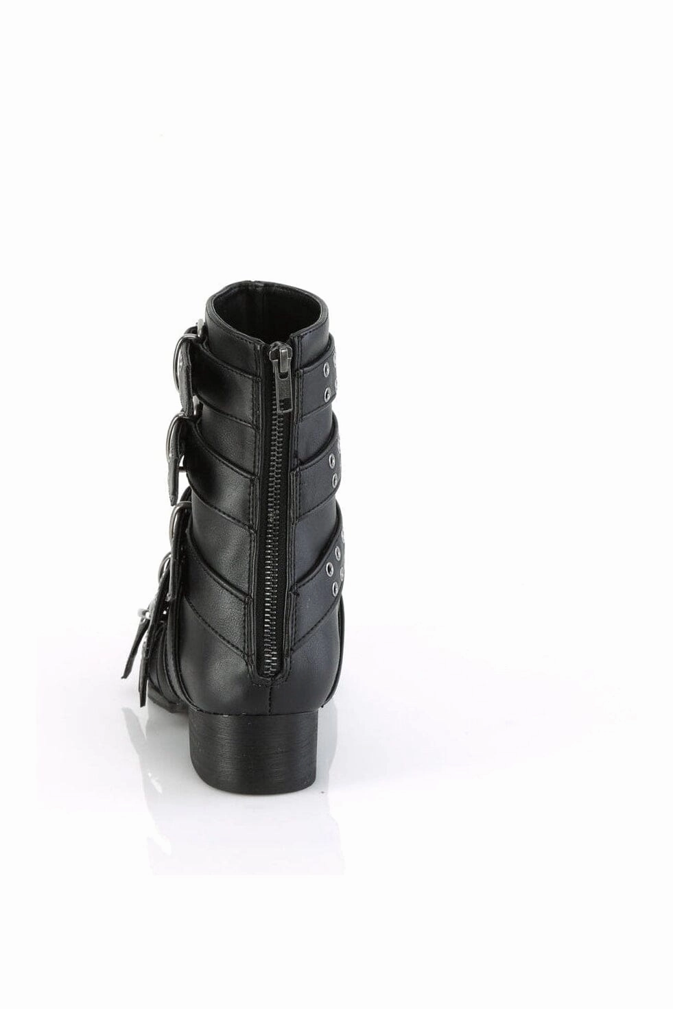 WARLOCK-70 Black Vegan Leather Knee Boot
