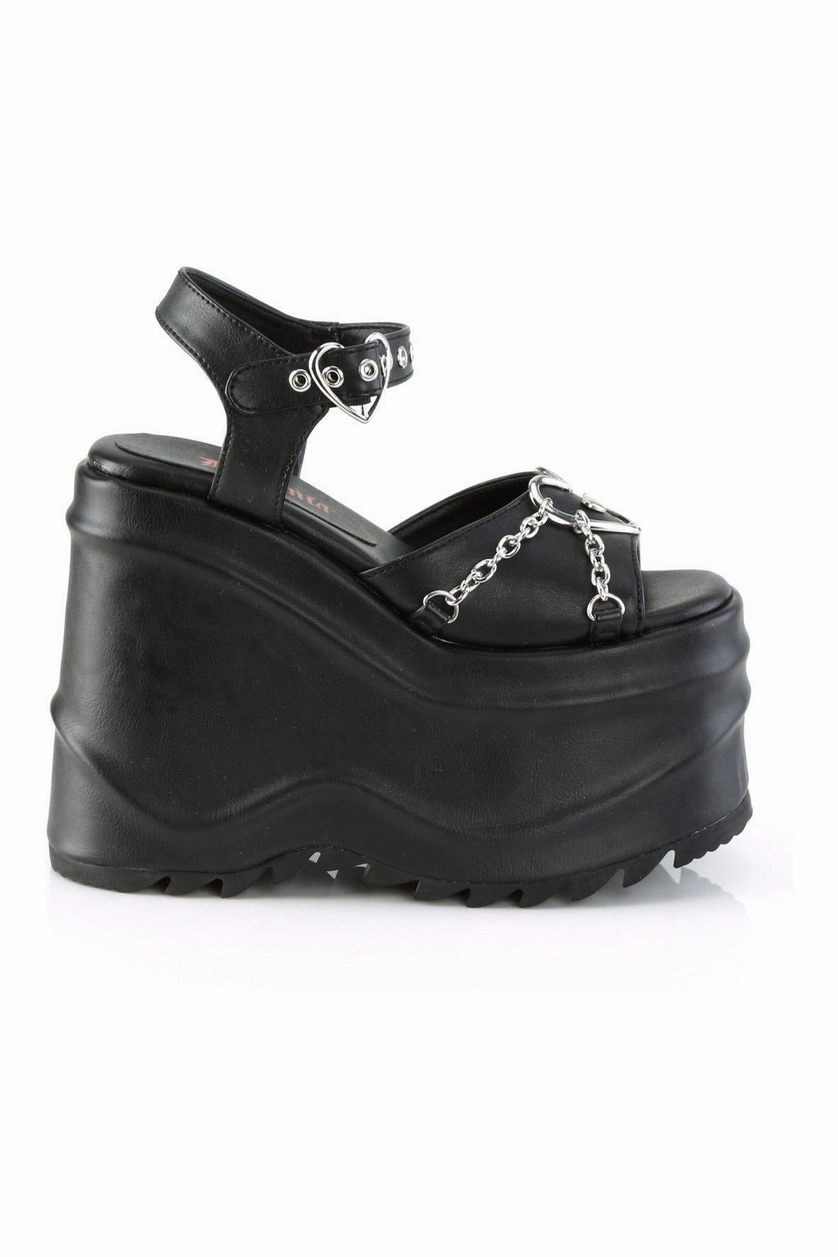 WAVE-09 Ankle Boot | Black Faux Leather