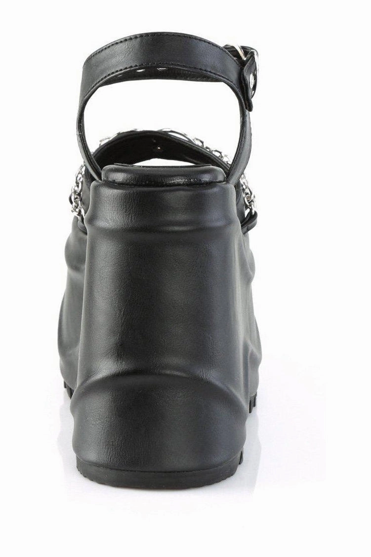 WAVE-09 Ankle Boot | Black Faux Leather