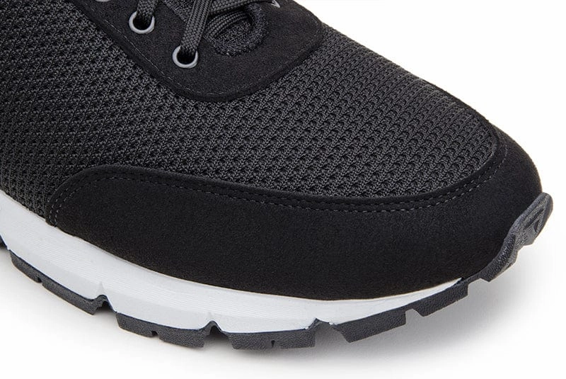 Wave Unisex Vegan Suede Sneakers | Black