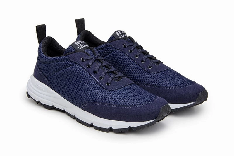 Wave Unisex Vegan Suede Sneakers | Navy Blue