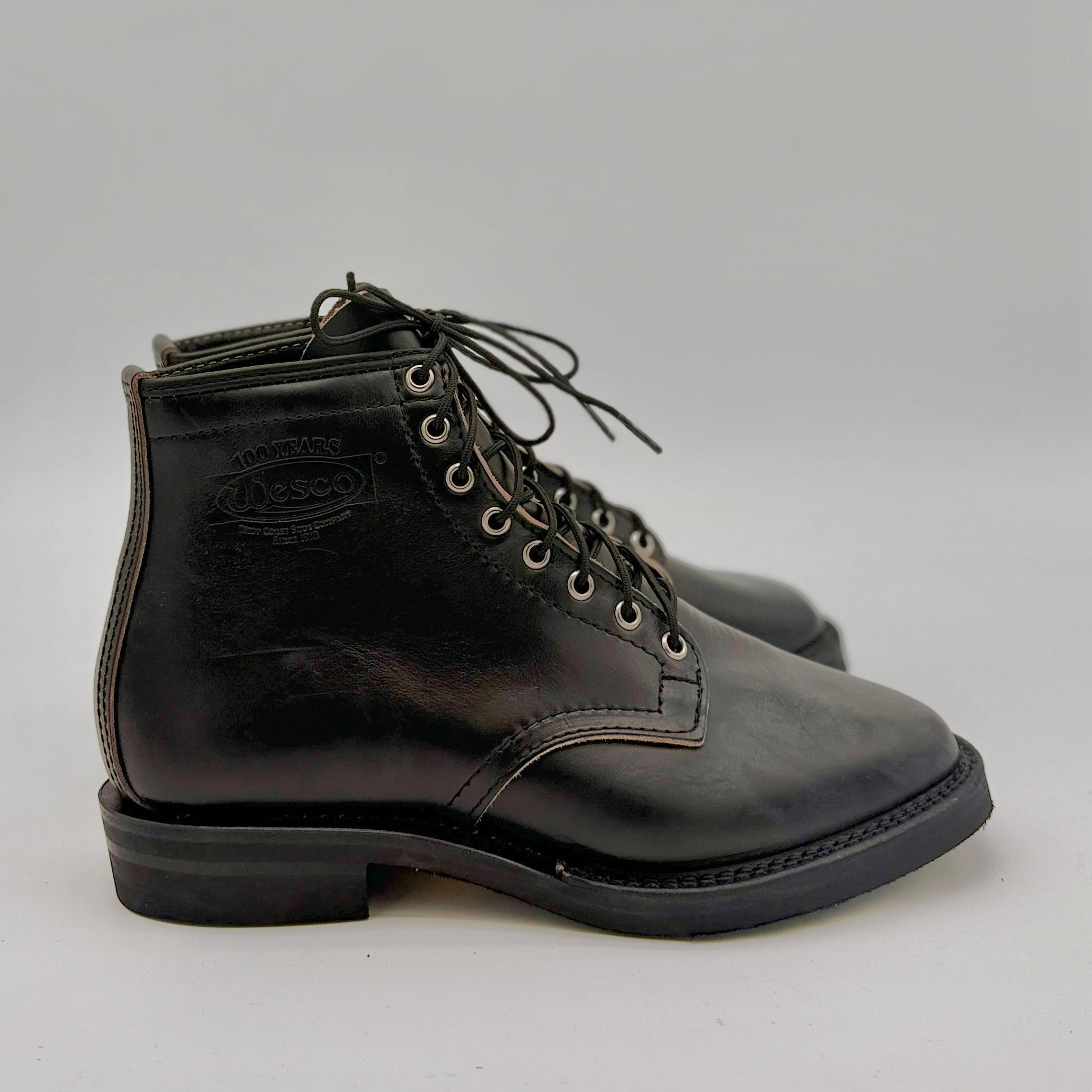 Wesco Custom Black Horsehide Johannes Size 9EEE
