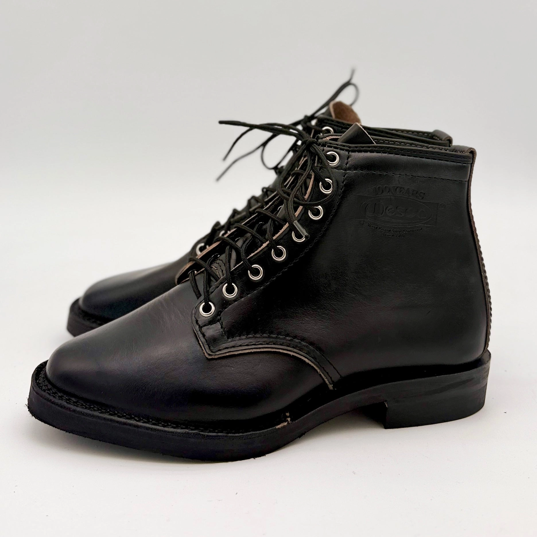 Wesco Custom Black Horsehide Johannes Size 9EEE