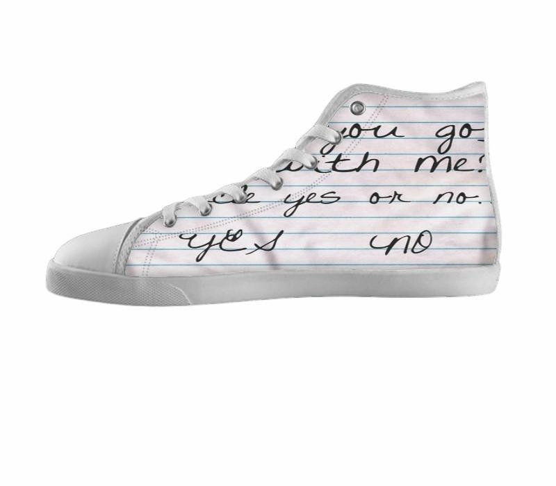 White custom shoes