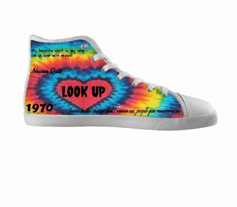White custom shoes
