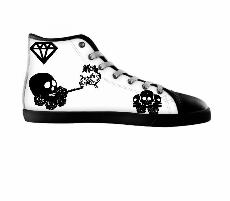 White custom shoes