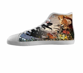 White custom shoes