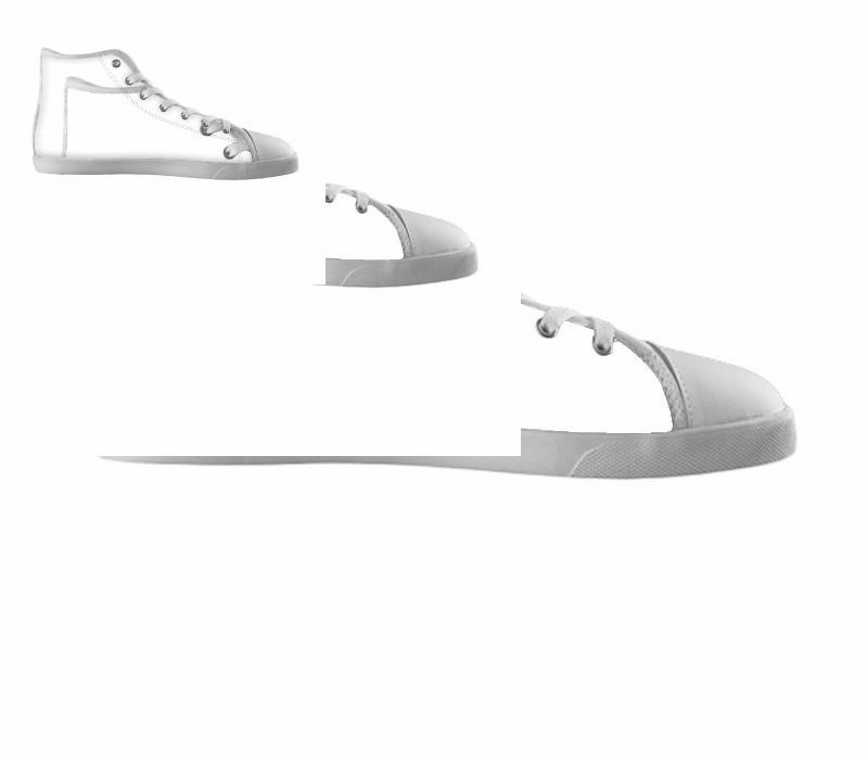 White custom shoes