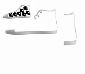White custom shoes