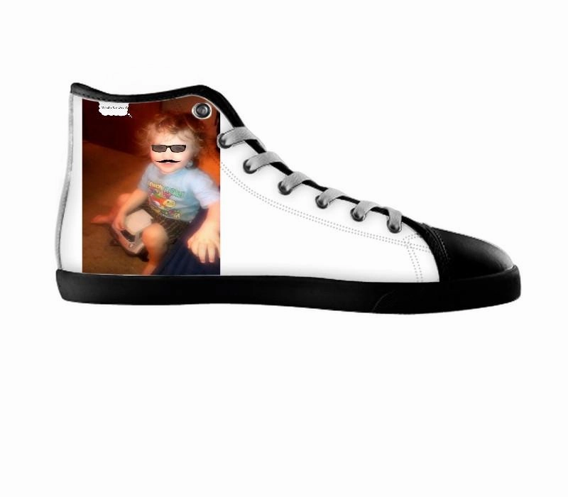White custom shoes