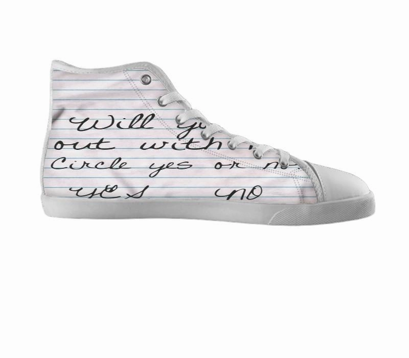 White custom shoes