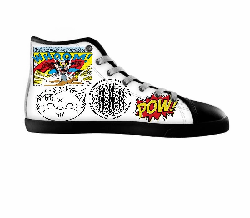 White custom shoes