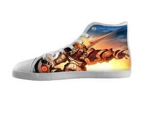 White custom shoes