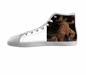 White custom shoes