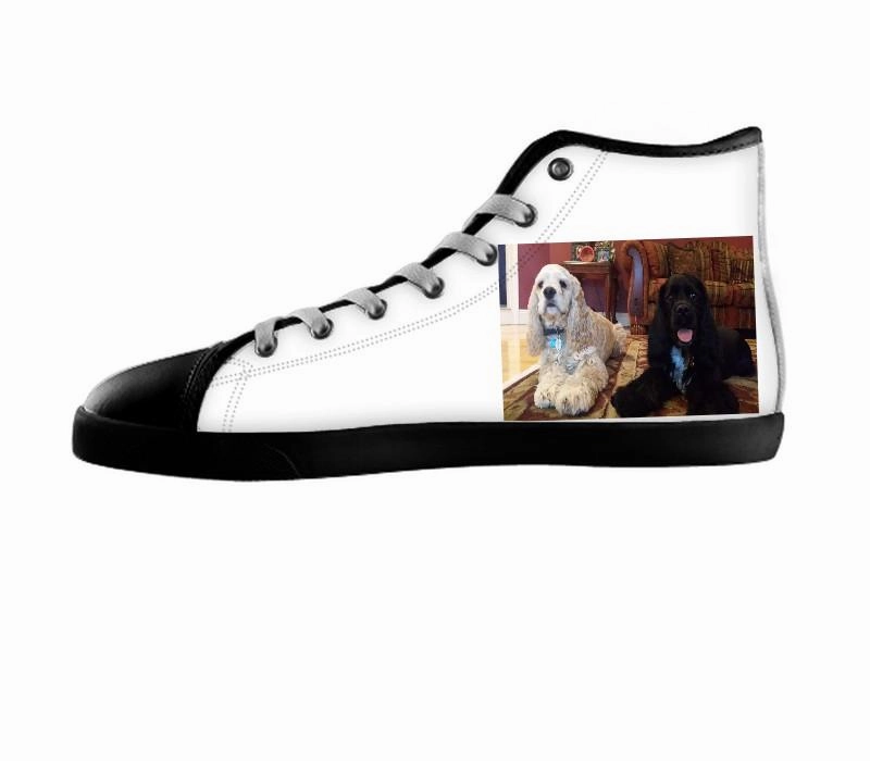 White custom shoes